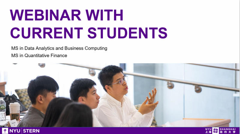 Webinar Recap: Program Experience Shared by Current Students